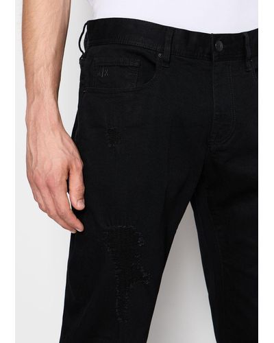 Armani Exchange Jeans Slim - Noir