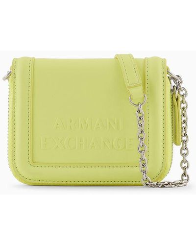 Armani Exchange Mini Wallet With Chain - Yellow