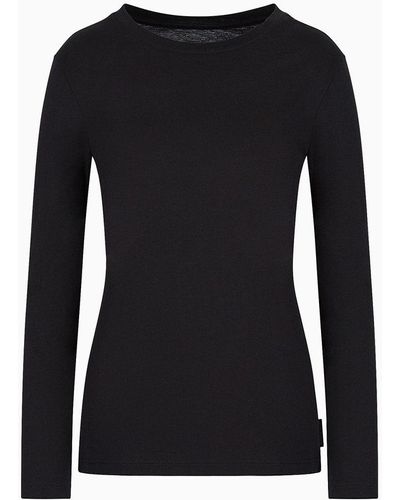 Armani Exchange Long-sleeved T-shirt - Black