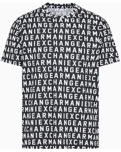 Armani Exchange Camisetas De Corte Estándar - Negro