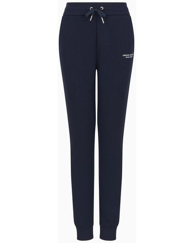 Armani Exchange Pantalon De Jogging En Molleton - Bleu