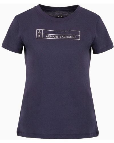 Armani Exchange Asv Regular Fit T-shirt - Blue