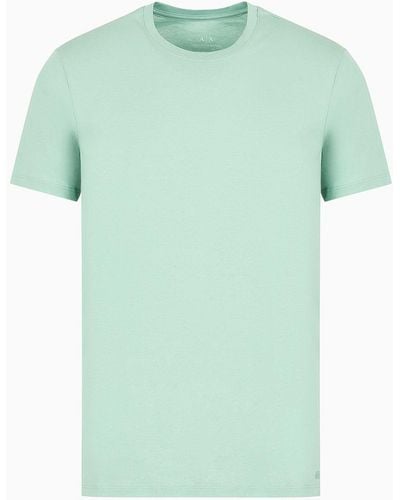 Armani Exchange T-shirt Coupe Classique En Jersey - Vert