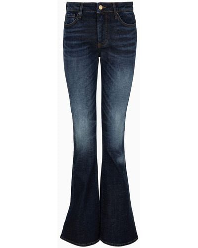 Armani Exchange Jeans Pattes D'eph - Bleu