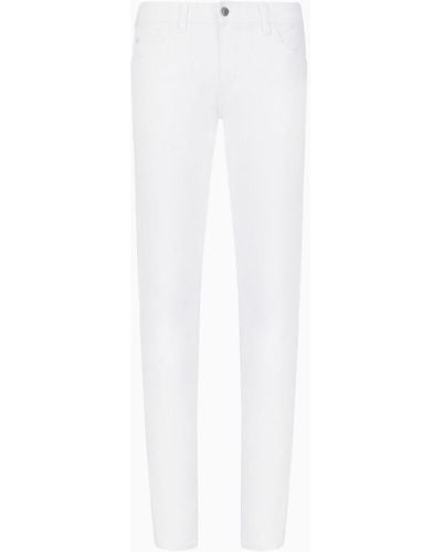 Armani Exchange J13 Stretch Slim Fit Denim Jeans - White