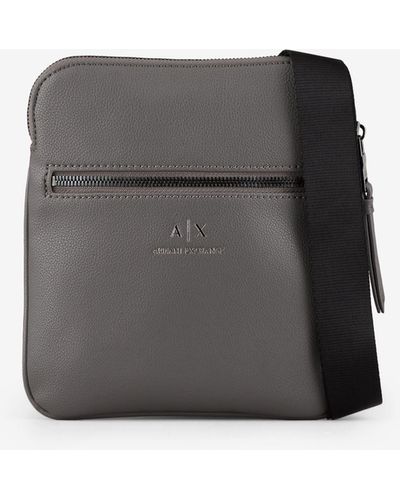 Armani Exchange Matte Flat Crossbody Bag - Multicolour