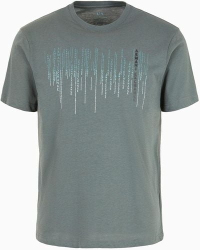 Armani Exchange T-shirts Coupe Standard - Gris