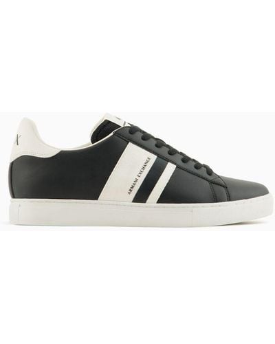 Armani Exchange Sneakers With Logo Patch - Multicolor