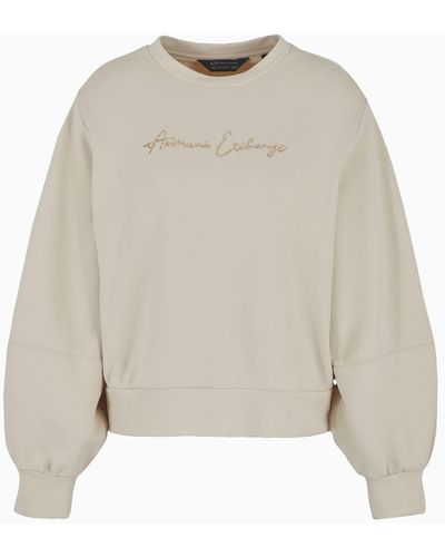 Armani Exchange Sweats Sans Capuche - Blanc