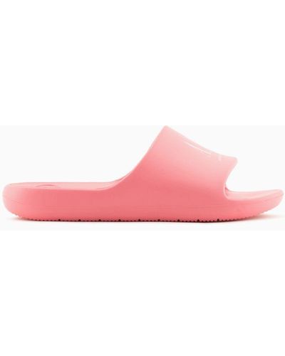 Armani Exchange Chanclas Slides - Rosa