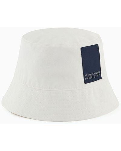 Armani Exchange Bucket Hats - White