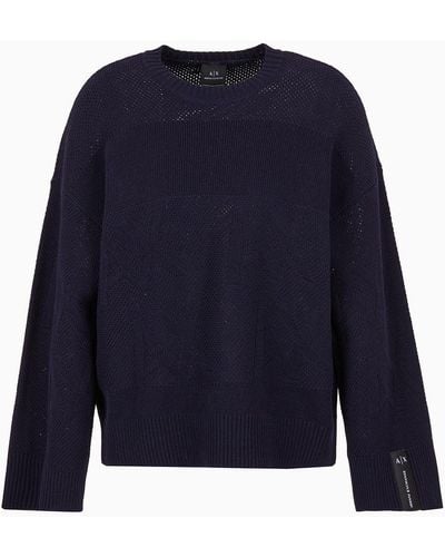 Armani Exchange Asv Sweater - Blue