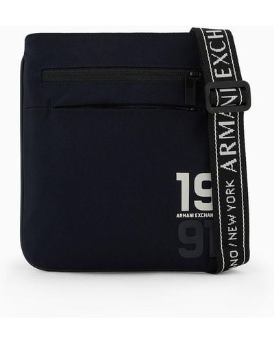 Armani Exchange Crossbody Bag In Scuba Fabric 1991 - Black