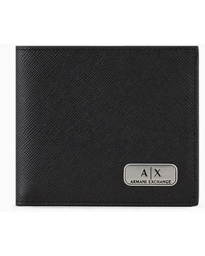 Armani Exchange Leather Bifold Wallet - White