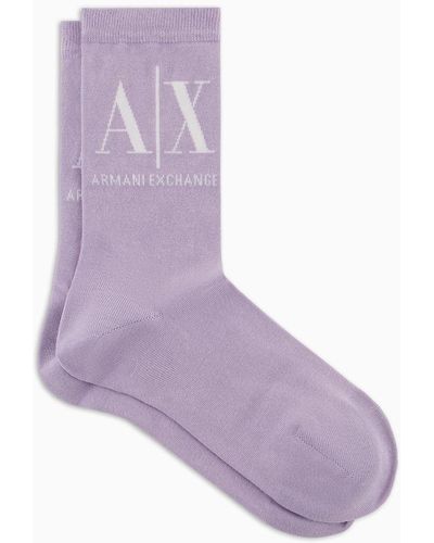 Armani Exchange Socks - Purple