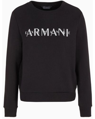 Armani Exchange Armani Sustainability Values Sweatshirt - Black