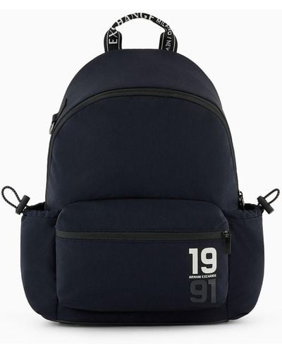 Armani Exchange Scuba Fabric Backpack 1991 - Blue