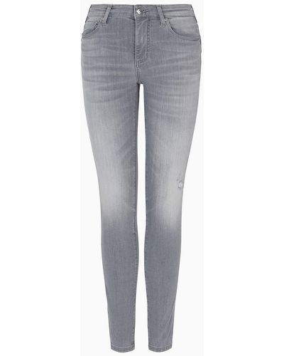 Armani Exchange Super Skinny Jeans - Gray