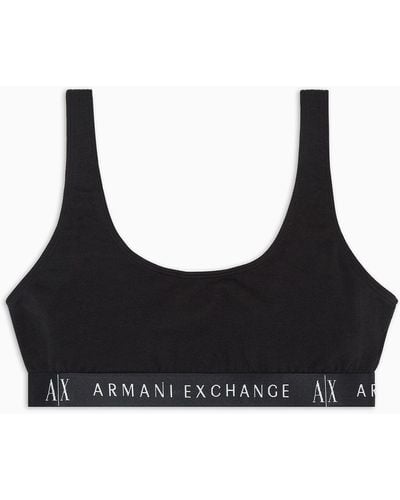 Armani Exchange Reggiseno Bralette - Nero
