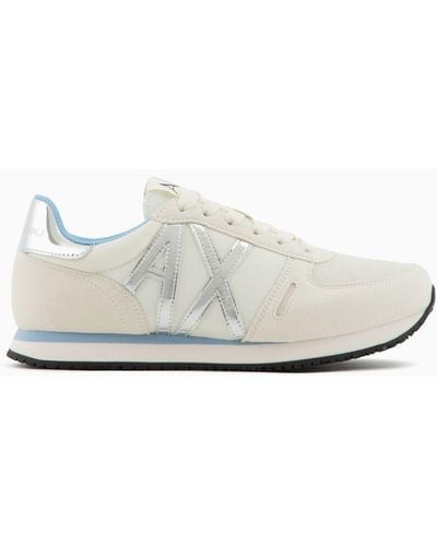 Armani Exchange Sneakers With Logo Lettering - White
