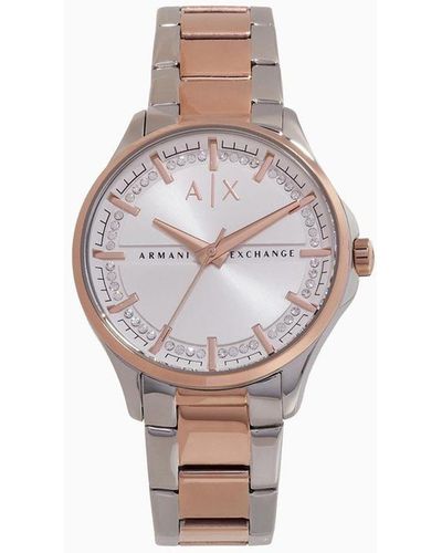 Armani Exchange Relojes Con Pulsera De Metal - Blanco