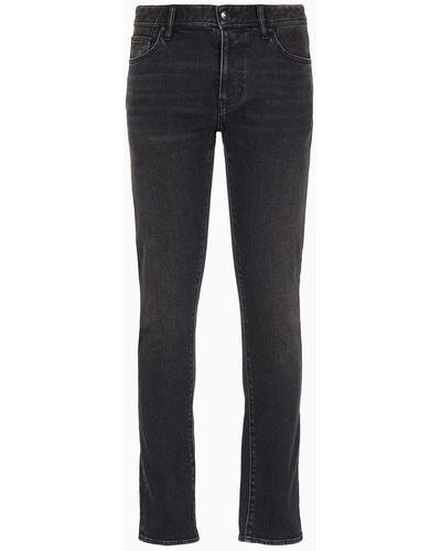 Armani Exchange J14 Skinny Fit Jeans In Comfort Denim - Blue