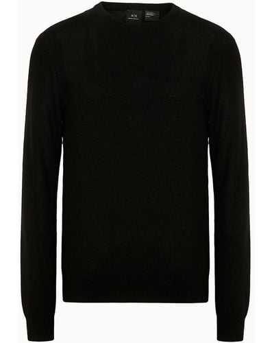 Armani Exchange Soft Yarn Sweater - Black