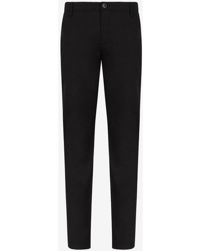 Armani Exchange Gabardine Pants - Black