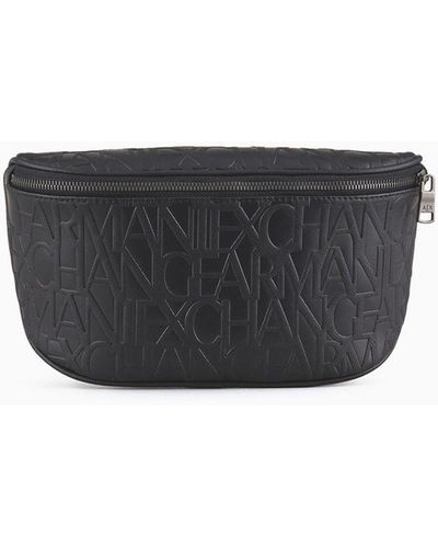 Armani Exchange Marsupio In Materiale Riciclato - Bianco