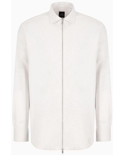 Armani Exchange Casual Shirts - White