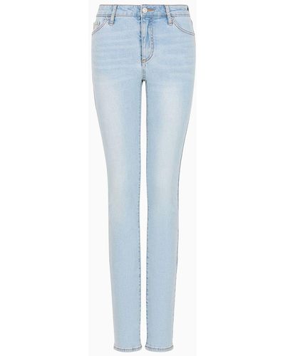 Armani Exchange Jeans J45 Straight Fit In Comfort Denim - Blu