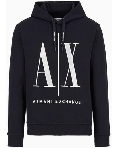 Armani Exchange Sweat à capuche en algodón - Negro