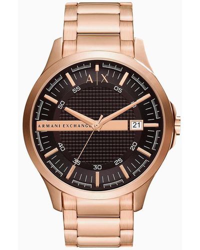Armani Exchange Steel Strap Watches - Black