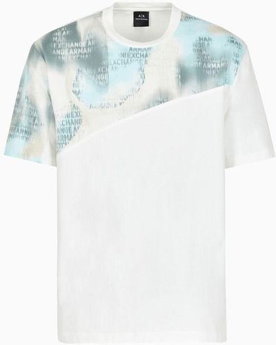 Armani Exchange Camisetas De Corte Desenfadado - Azul