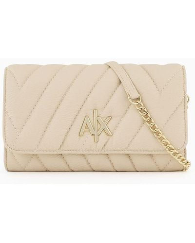 Armani Exchange Chained Wallet - Natural