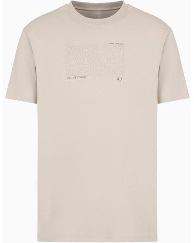 Armani Exchange Regular Fit T-shirts - Natur