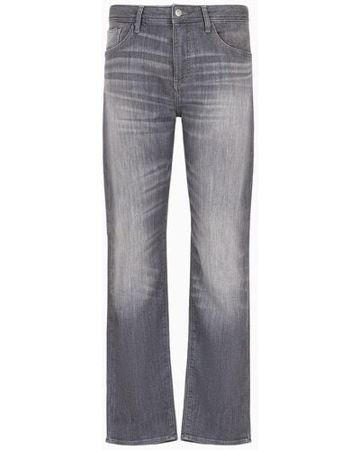 Armani Exchange Jeans J13 Slim Fit In Denim Indigo - Grigio
