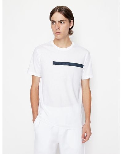 Armani Exchange Camiseta con logotipo - Blanco