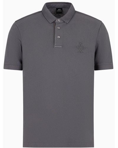 Armani Exchange Polo Shirts - Gray