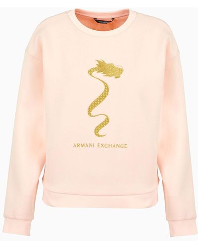 Armani Exchange Sweatshirts Ohne Kapuze - Natur