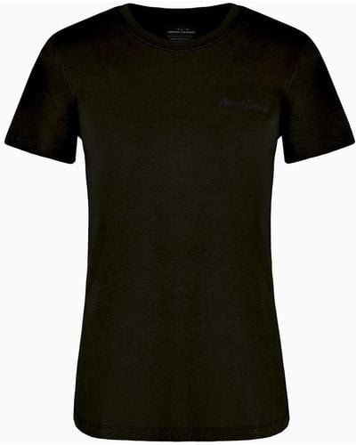 Armani Exchange Regular Fit T-shirts - Schwarz