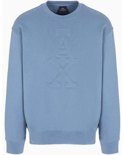 Armani Exchange Sweatshirts Without Hood - Blue