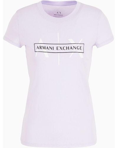 Armani Exchange T-shirt Ajustés - Blanc