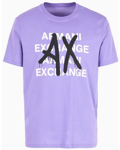 Armani Exchange Pima T-shirts - Purple