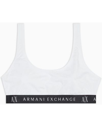 Armani Exchange Reggiseno Bralette - Bianco