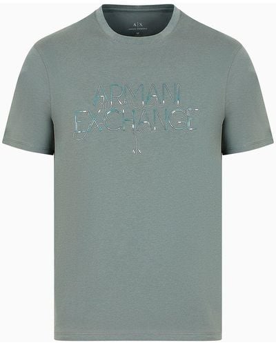 Armani Exchange Regular Fit T-shirts - Grau