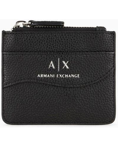 Armani Exchange Mini Card Holder - Black