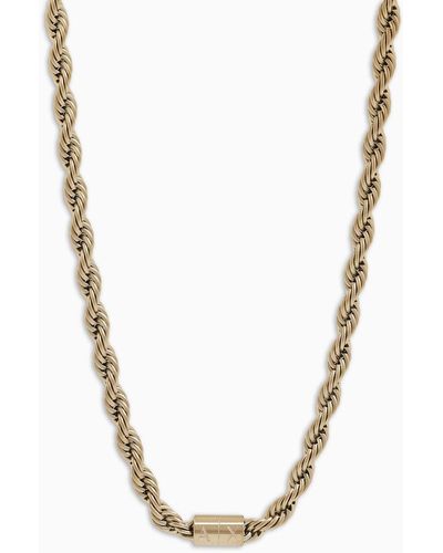 Hollow Chain Link Necklace 10K White Gold 22