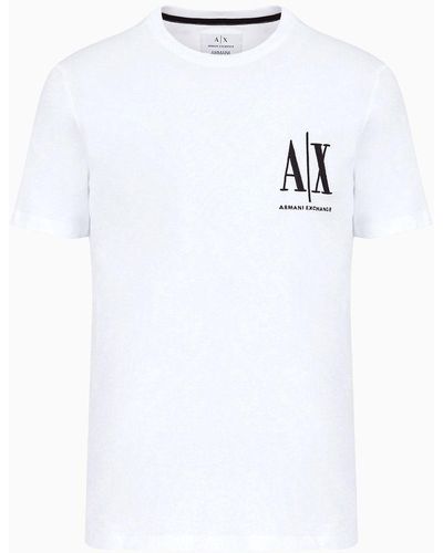 Armani Exchange Camiseta De Punto Regular Fit - Blanco