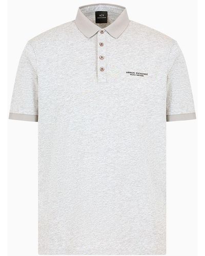 Armani Exchange Poloshirt Aus Baumwolle - Weiß